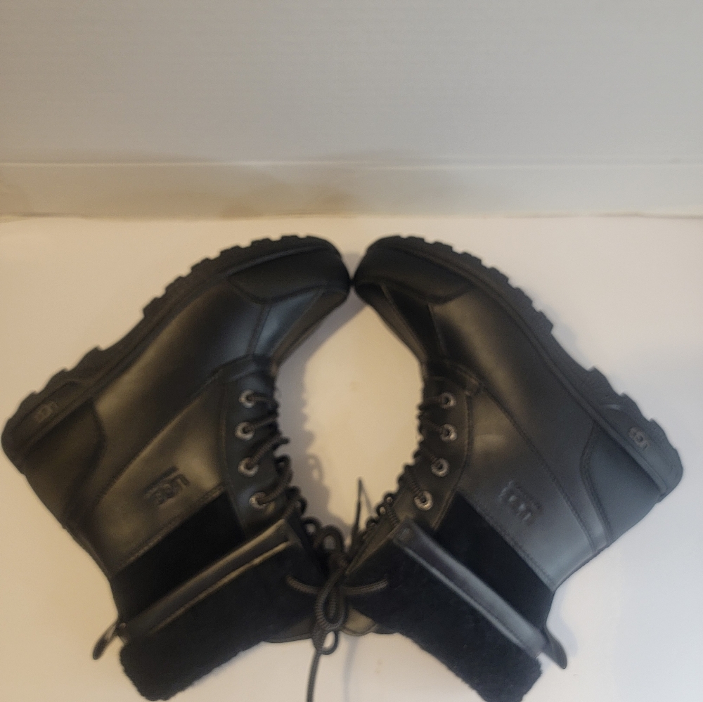 KIDS UGG BUTTE II CWR BLACK SUEDE WATERPROOF DUCK BOOT SZ6 - Picture 6 of 13